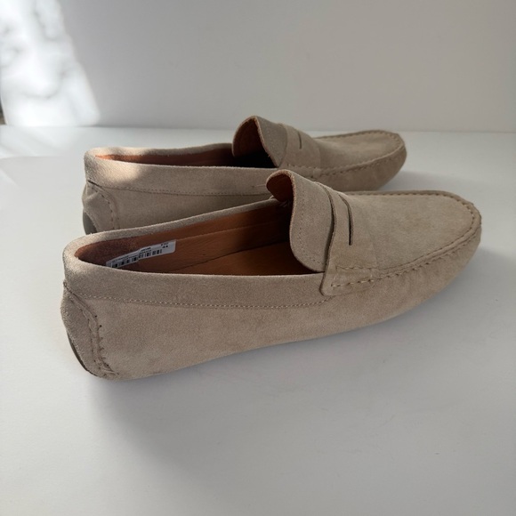 Men\'s Beige Suede Loafers Hotic main image 11